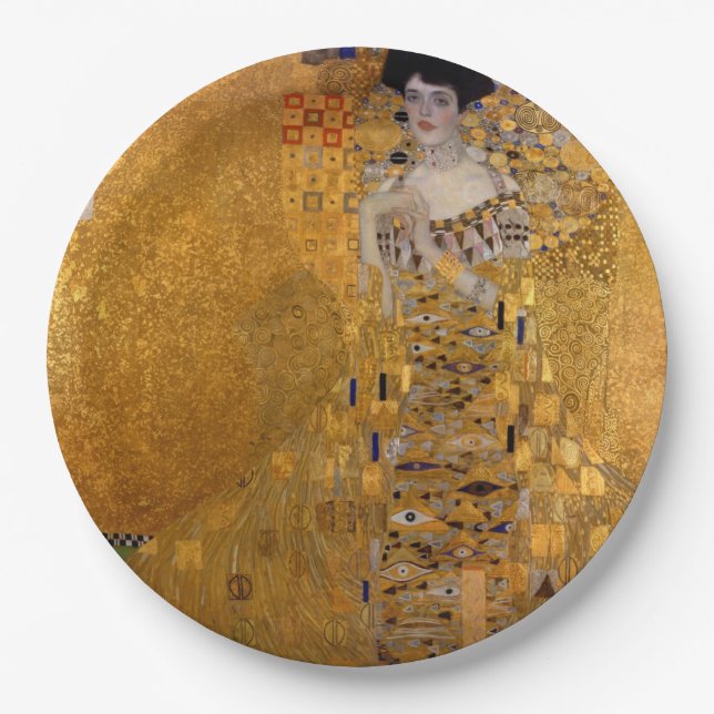 Prato De Papel Gustav Klimt - Adele Bloch-Bauer I. (Frente)