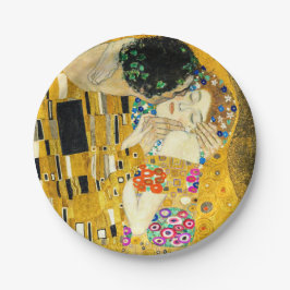 Prato De Papel Gustav Klimt Kiss / Valentine's Day Romantic Art