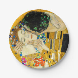 Prato De Papel Gustav Klimt Kiss / Valentine's Day Romantic Art