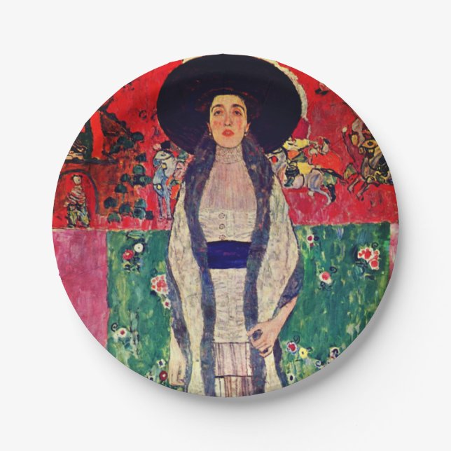 Prato De Papel Gustav Klimt Retrato de Adele Bloch-Bauer II (Frente)