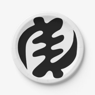 Prato De Papel Gye Nyame Deus é o símbolo de Adinkra supremo