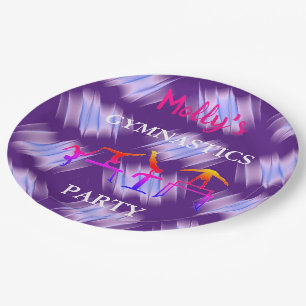 Prato De Papel Gymnastics Festa de aniversário conjunto personali