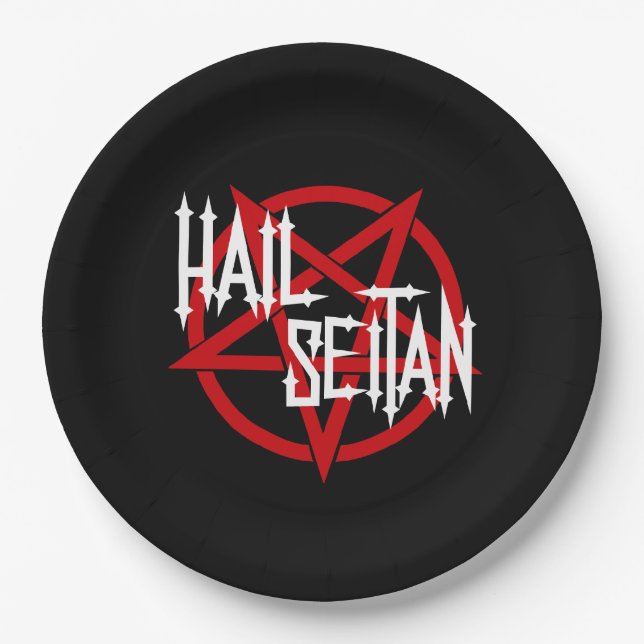 Prato De Papel Hail Seitan (Frente)