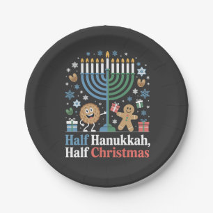 Prato De Papel Half Hanukkah Half Christmas Christmukkah