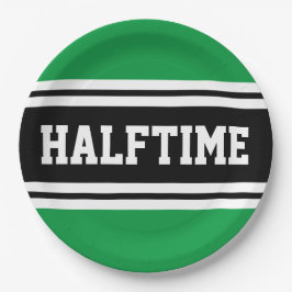 Prato De Papel HALFTIME Sporty Green Black Football Strips