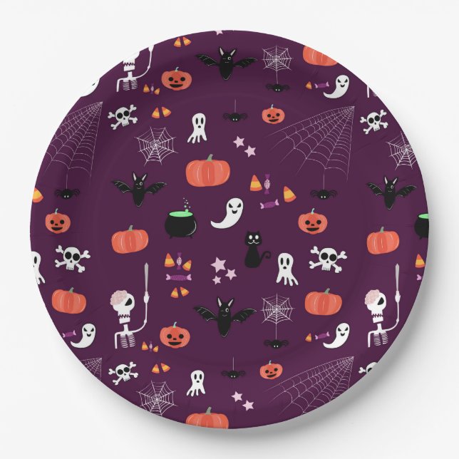 Prato De Papel Halloween (Frente)