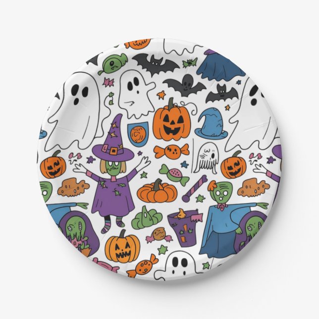 Prato De Papel Halloween 2024 (Frente)