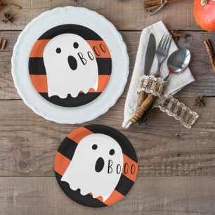 Prato De Papel Halloween Baby Ghost Boo
