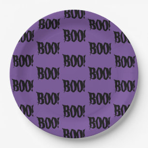 Prato De Papel Halloween BOO! Placa de papel de terceiros