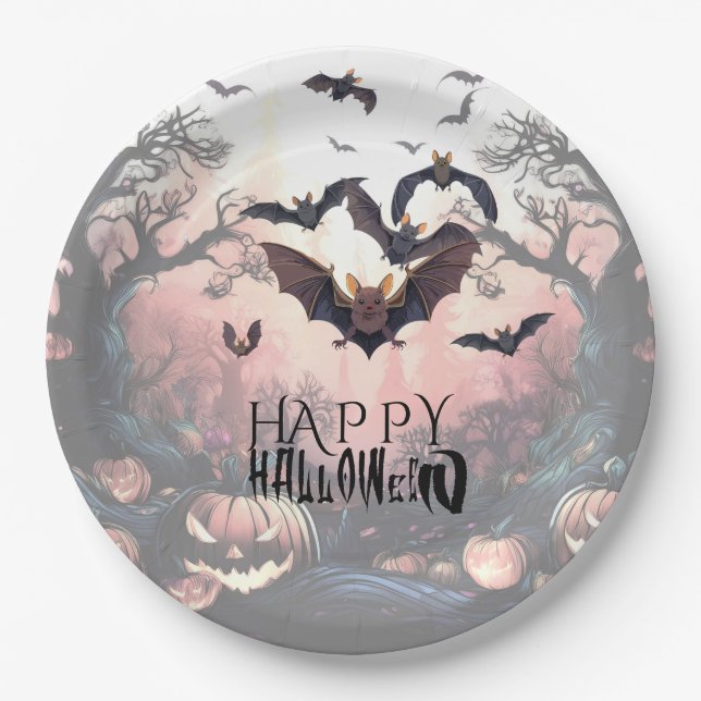 Prato De Papel Halloween Ficou Louco (Frente)