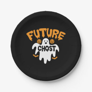 Prato De Papel Halloween Future Chost Birthday