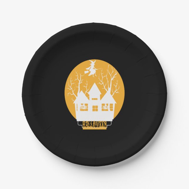 Prato De Papel Halloween Halloween Halloween (Frente)