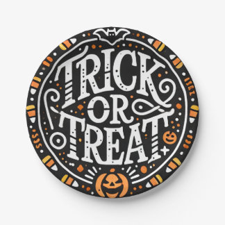 Prato De Papel Halloween Plates