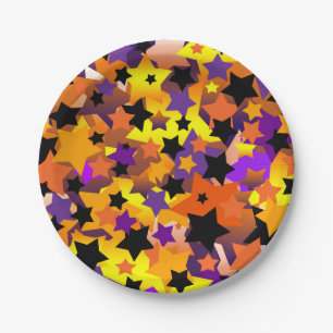 Prato De Papel Halloween Star Crazy