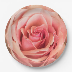 Prato De Papel HAMbyWG - placa de papel 7 ou 9" - pêssego