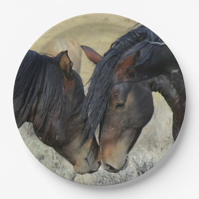 Prato De Papel HAMbyWG - Placas de papel 9" - 2 cavalos (Frente)