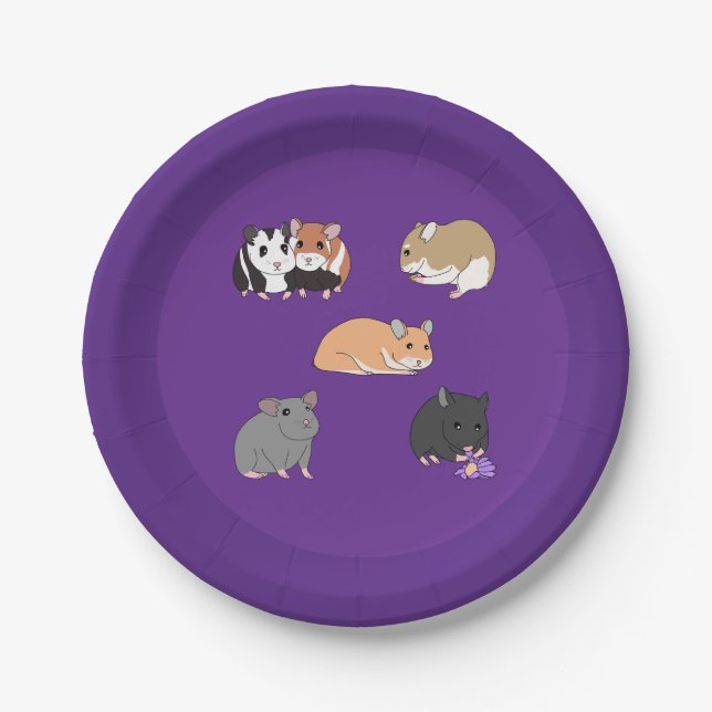 Prato De Papel Hamsters  (Frente)