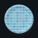 Prato De Papel Hanukkah Chanukah Chanukkiah Menorah Padrão Azul<br><div class="desc">Hanukkah Chanukah Chanukkiah Menorah Pattern Blue. Adorável design geométrica moderna e minimalista para o Festival Judaico de Luzes. Por Kierkegaard Design Studio.</div>