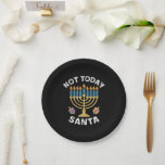 Prato De Papel Hanukkah Hoje Não Papai noel o judeu Chanukah<br><div class="desc">Hanukkah Hoje Não Papai noel o judeu Chanukah</div>