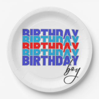 Prato De Papel Happy birthday boy. Celebrating your birthday...