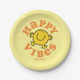 Prato De Papel Happy Vibes