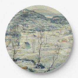 Prato De Papel Harlem Valley, no inverno (cena de Nova Iorque)