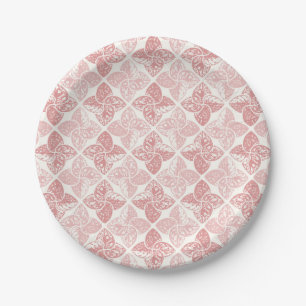 Prato De Papel Harlequin Floral Retro Rosa Pastel