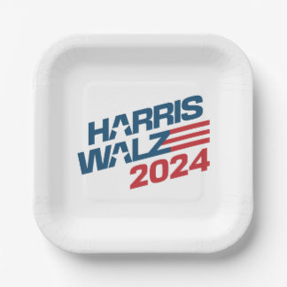 Prato De Papel Harris Walz 2024 Eleição