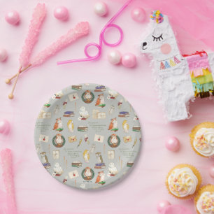 Prato De Papel HARRY POTTER™ Coruja - Letra Padrão