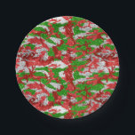 Prato De Papel Haus Do Padrão De Xmas De Prata De Camo<br><div class="desc">Veja o Haus do Camo Christmas Stocking Collections para as ideias mais radicais de presentes.</div>