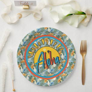 Prato De Papel Hawaiian Aloha