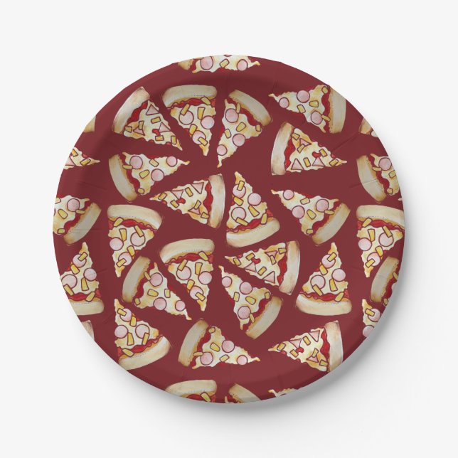 Prato De Papel Hawaiian Pizza Lover (Frente)