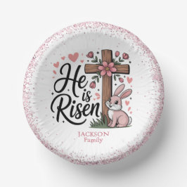 Prato De Papel He Is Risen Cute Easter