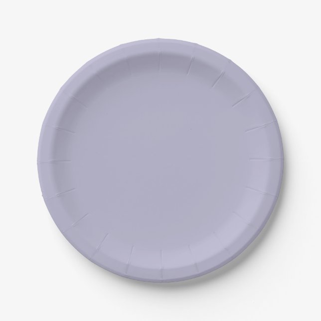 Prato De Papel Heather Purple Solid Color (Frente)