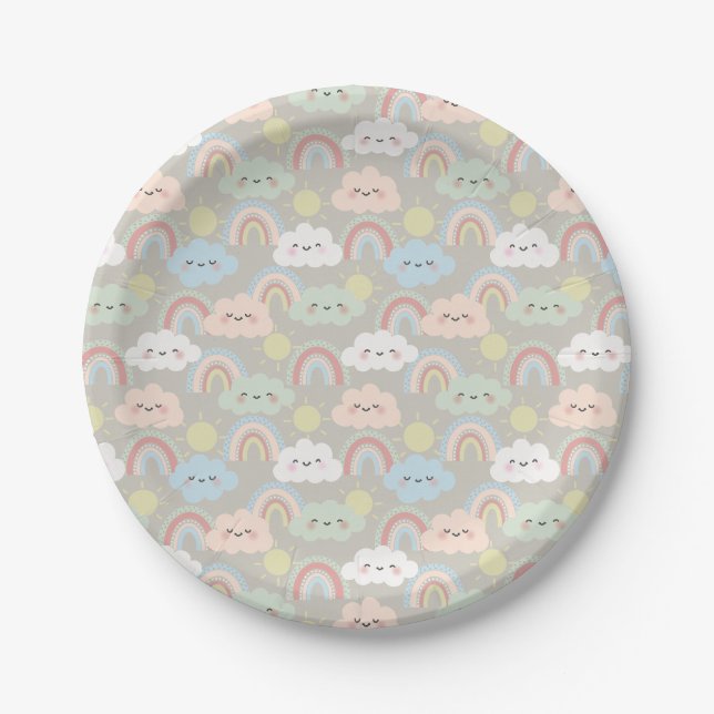 Prato De Papel ‘Hello baby’ paper plates for showers and parties  (Frente)