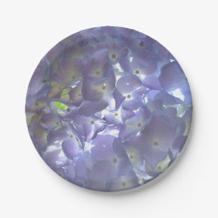 Prato De Papel Hídrangas de Lavanda floral roxa-Elegante