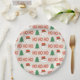 prato de papel HO  HO  HO