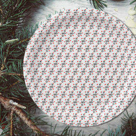 Prato De Papel Ho Ho Ho: Feliz Natal