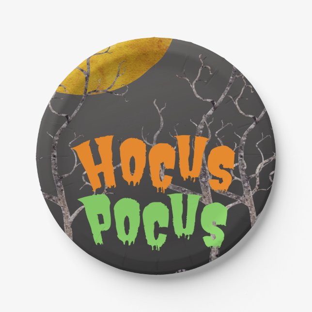 Prato de Papel Hocus Pocus (Frente)