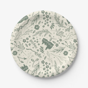 Prato De Papel HOGWARTS™ Herbology Magic Patterno