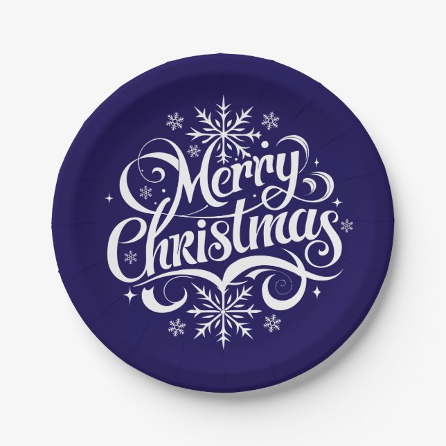 Prato De Papel Holiday  (Frente)