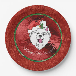 Prato De Papel Holiday Paper Plate Sammy Claus