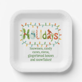 Prato De Papel Holidays designed Christmas