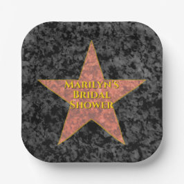 Prato De Papel Hollywood Star