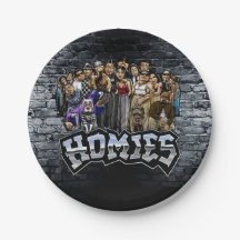 Homies Party Plates, Lil Homies Birthday