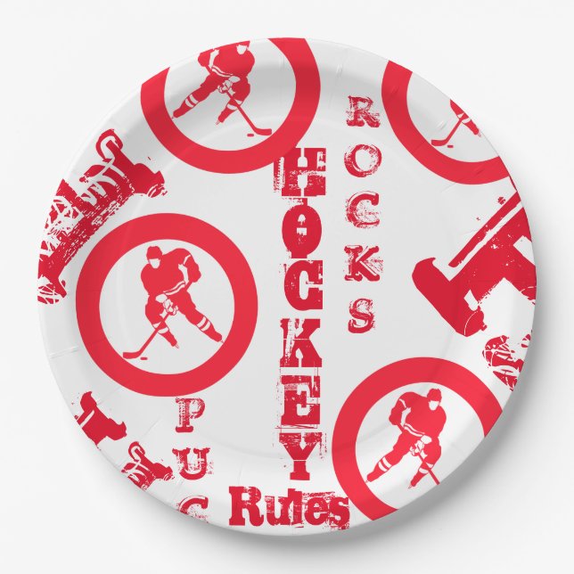 Prato De Papel Hóquei (Frente)
