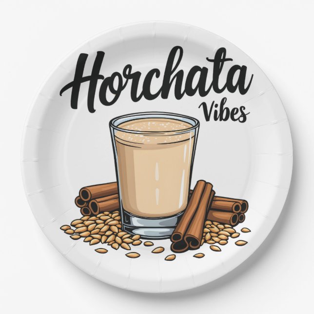 Prato De Papel Hortacha Vibes Espanhol Bebidas Mexicanas (Frente)