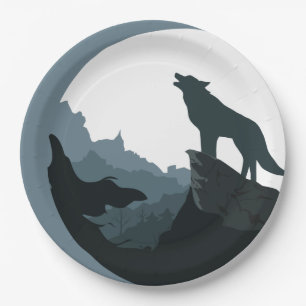 Prato De Papel Howl na lua