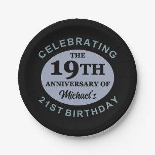 Prato De Papel Humor de aniversário de 40 anos personalizado