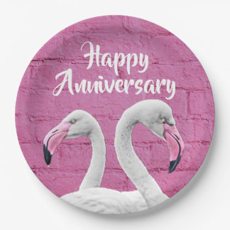 Prato De Papel Humorous Happy Anniversary Paper Plates 